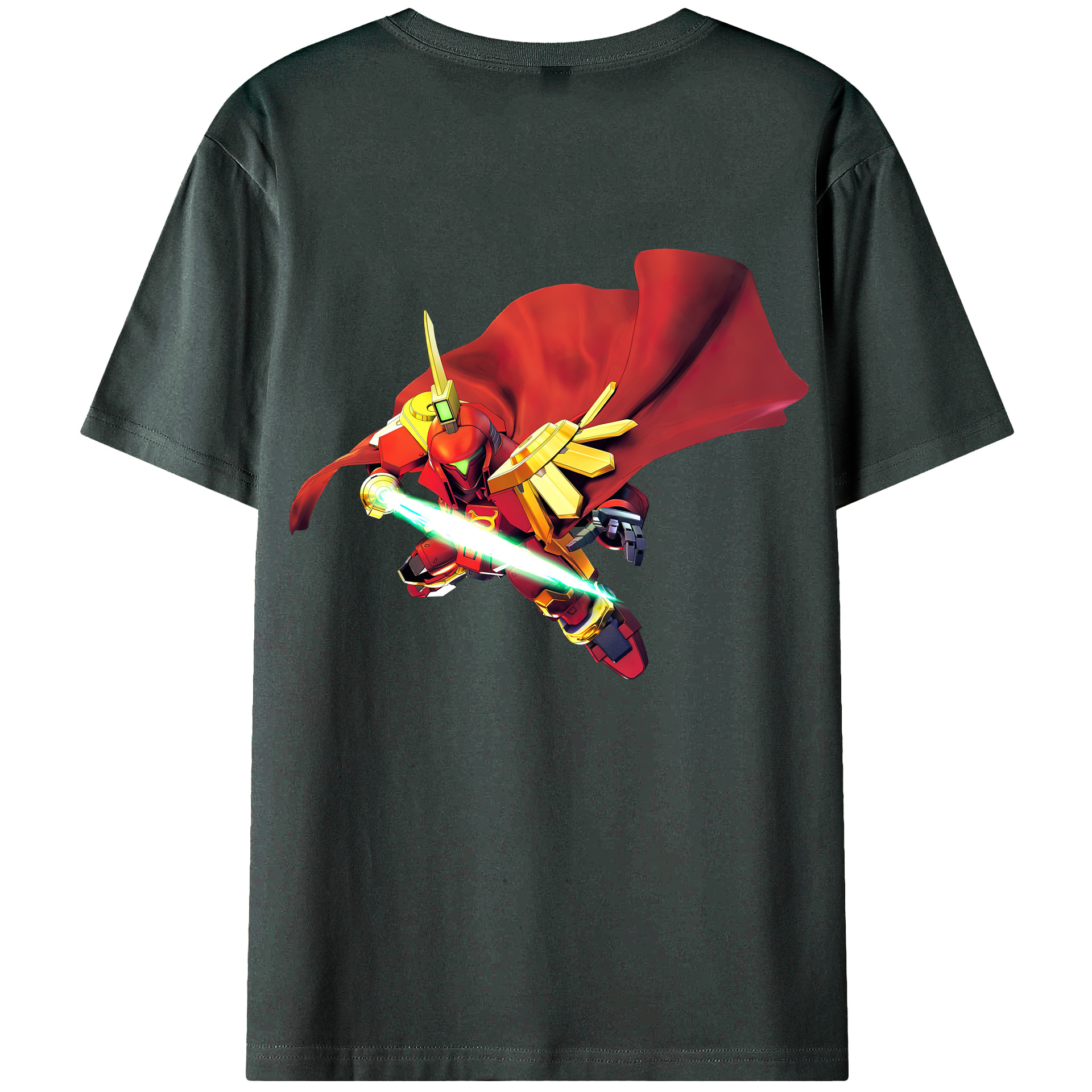 （画像用） 機動戦士ガンダム Mobile Suit Gundam 綿100％ メンズ半袖Tシャツ（バックプリント） 通気性